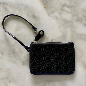 Patent Leather Small Coach Wristlet